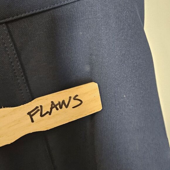 ChicWish A-Line Midi Flare out Skirt w/ Pockets NWT Womens Navy Blue Size Medium - Picture 8 of 8